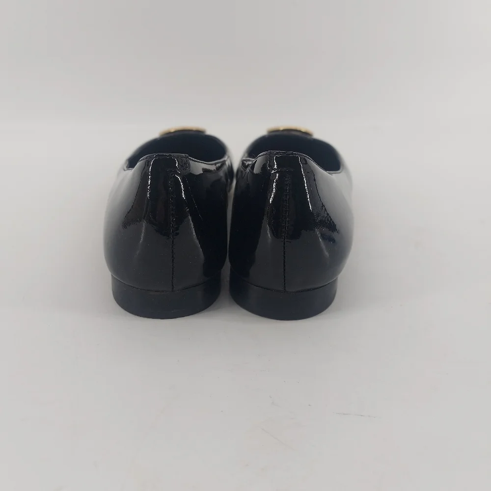 Michael Michael Kors DENA Ballet Flats Black Patent Leather Size 7.5 - Picture 5 of 9